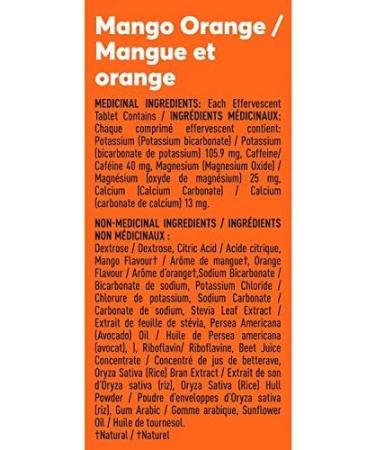 Nuun Sport + Caffeine: Electrolyte Drink Tablets Box of 4 Tubes (40 servings) Mango Orange Electrolyte Hydration Supplement Mango Orange 500 ml (Pack of 4) - Buy Online on SooperMarket.com