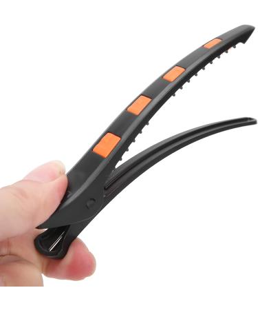 Duckbill Hair Clip Safe DIY Craft Convenient for Use Sectioning Clips No Slip for Salon Hair Styling for Applying Facial for Haircut(Orange) - Buy Online on SooperMarket.com