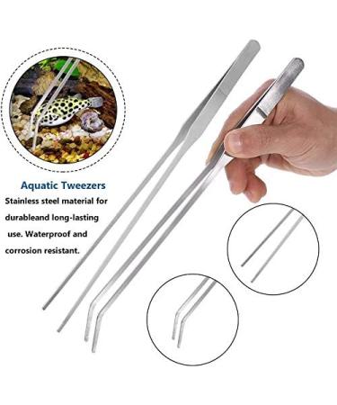 miuse Aquarium Scissor Tweezers Spatula Tool - 4 in 1 Stainless Steel Aquatic Plants Aquascaping Tools Set for Fish Starter Kits & Aquariums Tank - Buy Online on SooperMarket.com