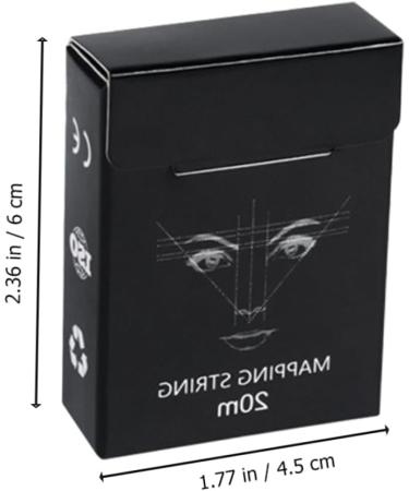 FOYTOKI 1box Black Eyebrow Measuring Tool Reliable Eyebrow Ruler Eyebrow Tattoos Ruler 6x4.5cm Black - Buy Online on SooperMarket.com