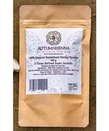 100% Natural Henna Powder for Body Art (BAQ) & Hair - 100gm
