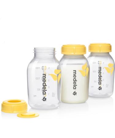 Medela 150ml BPA-Free Bottle Set - Pack of 3 for Expressing, Storing & Feeding Breast Milk | Durable & Fridge Safe Design - Buy Online on SooperMarket.com