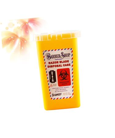 Solustre 3 StK Disposal Blade Container - Safe Sharp Razor Disposal & Travel Trash Storage - Yellow 15.4x9.5cm (Pack of 3) - Buy Online on SooperMarket.com