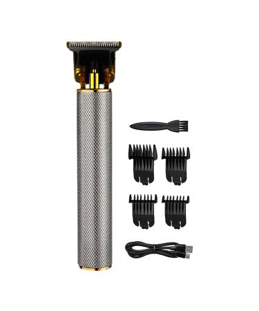 kawehiop Easy To Hair Cuttings Kit Cordless Precise Trimming Quiet Operation Professional Cordless Outliner Hair Trimmer Silver