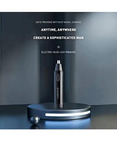 Buy Electric Nose Hair Trimmer - USB Rechargeable Painless Eyebrow & Facial Hair Trimmer for Men & Women Washable Double Edged Blade (Black) | Fast International Shipping - Buy Online on SooperMarket.com