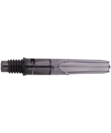 LSTYLE Dart Shafts: L-Shaft Silent - Spinning Nylon Dart Stems - Champagne Rings Included 130 Black