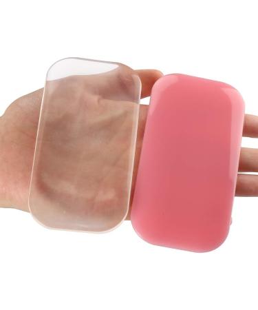 Coobbar 2pcs Reusable Eyelash Holder Pads - Clear and Pink | Eyelash Extension Accessories - Buy Online on SooperMarket.com
