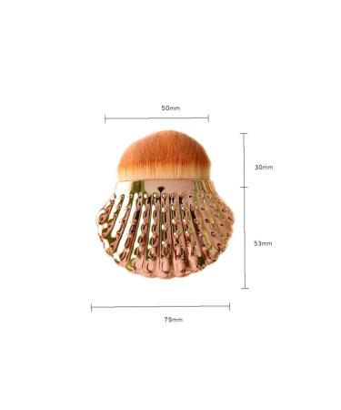 Shell Shape Makeup Brush - Portable Foundation & Blush Brush for Women - Travel-Friendly Cosmetic Tool - Buy Online on SooperMarket.com