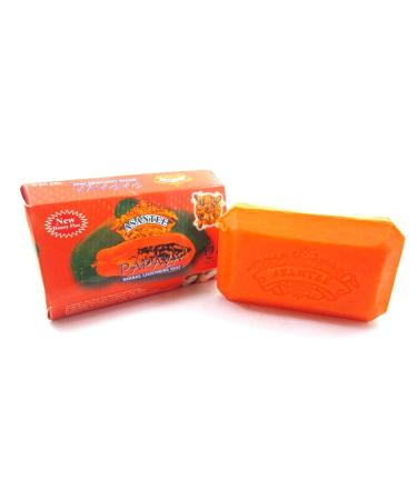 Asantee Thai Papaya Herbal Skin Whitening Soap 135g (Pack of 4)