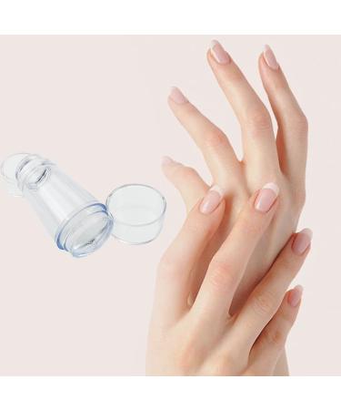 2 PCS Nail Stamp Double Sided Nail Art Jelly Stamper French Manicure Kit Silicone Nail Stamper French Tip with Scraper for Nails Manicure Tools - Buy Online on SooperMarket.com