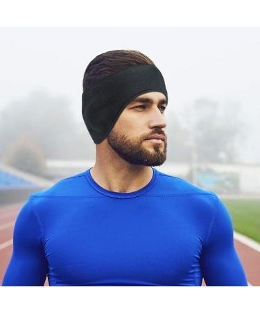 Hasagei Winter Headband - Thermal Ear Warmer for Men & Women | Sports Bandana for Jogging Hiking Cycling & Motorcycle Riding - Black & Polar Fleece - Buy Online on SooperMarket.com