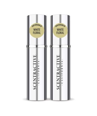 CA Perfume Impression of Emra White Floral For Women & Men Fragrance Concentrated Long Lasting Eau de Parfum Spray Refillable Glass Atomizer Bottle 0.17 Fl Oz/5ml-X2 EMRA WHITE FLORAL 0.17 Fl Oz X 2