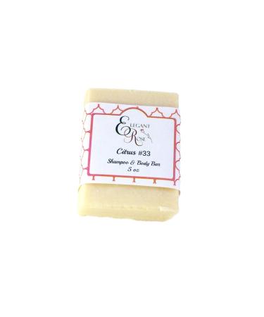 Citrus 33 Coconut Allergy Shampoo & Body Bar Coconut Free Shampoo Coconut Free Shampoo
