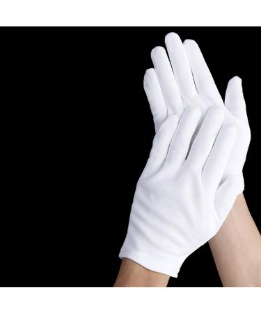 Sevenmye 6 Pairs Moisturizing Cotton Gloves | White Cosmetic & Spa Gloves for Soft Skin - Buy Online on SooperMarket.com