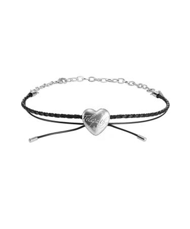 OralGos Cute Heart Pendant Necklace Eye-catching Heart Pendant Necklace Stylish Chain Accessory