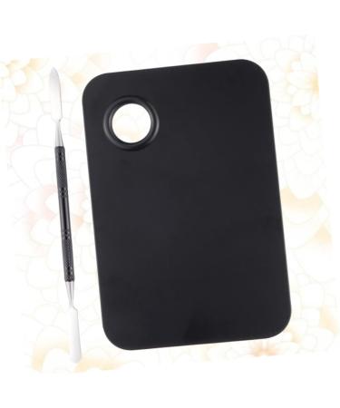 STOBOK 4 Pcs Empty Makeup Palette - Paint Mixing & Makeup Mixing Tool - Essential Nail Kit for Foundation & Color Mixing (Black 11.5x7.5cm - Buy Online on SooperMarket.com