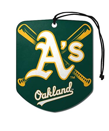 FANMATS MLB Auto 2 Pack Shield Design Air Fresheners Oakland Athletics One Size Team Color