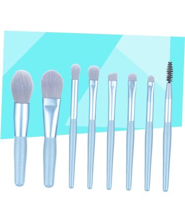 Gogogmee 8pcs Powder Brush Eyeshadow Makeup Brushes Makeup Brush for Woman Cosmetic Face Brushes Wooden Blue - Buy Online on SooperMarket.com