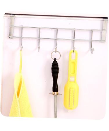 Cabilock Stainless Steel Hooks Door Back Hook Coat Hanger Doors and Windows Tables and Chairs medium Silver - Buy Online on SooperMarket.com