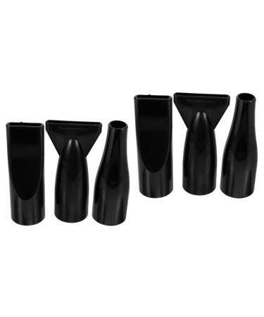Didiseaon 6 Pcs Pet Water Blower Accessories Blow Dryer Hairdryer Hair Dryer Diffuser Hair Styling Nozzle Diffuser Hair Dryer Attachment Nozzle Hair Dryer Abs Universal Round Mouth 12.00X6.10X4.00CMx2pcs Blackx2pcs