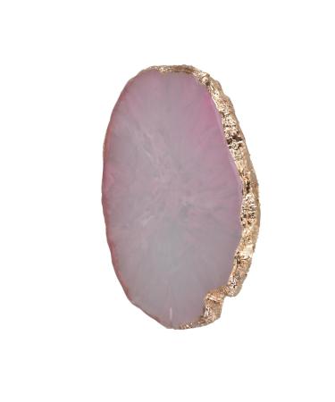 Gogogmee Nail Gel Nail Rest Stand Resin Nail Round Cosmetic Painting Palette Makeup Palette Make up Nail Set Pink Medium