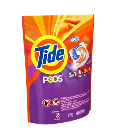 (3 Pack) Tide PODS Laundry Detergent - Spring Meadow Scent - 35 Packs Each (105 Packs Total)