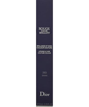 Christian Dior Rouge Brilliant Lipshine & Care No. 263 Swan - 0.2 oz | International Shipping Available - Buy Online on SooperMarket.com