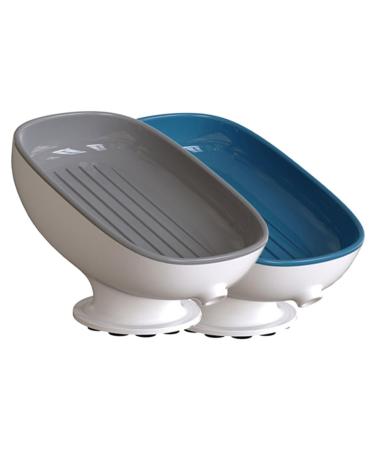 Ciieeo 2pcs Soap Box Rack No Punching The Hips Household Products