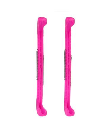 Zerone Sports Hockey BladeGuards,1 Pair Ice Hockey Skate Blade Guards Covers with Adjustable Spring Purple