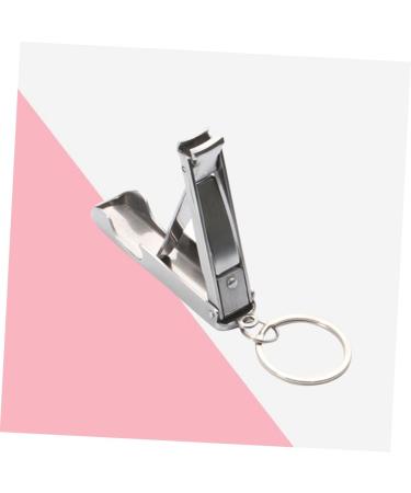 FOMIYES Stainless Steel Nail Clippers Stainless Steel Keychain Stainless Steel Bottle Opener Key Chain Fold - Buy Online on SooperMarket.com