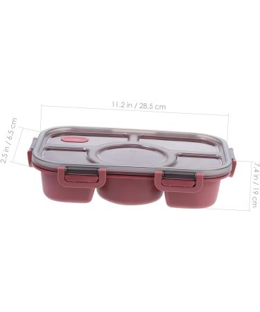 Alipis Box Portable Food Accessory Multi-Function Case Supply Lunch Convenient Bento Household Red 28.5X19X6.5CM - Buy Online on SooperMarket.com