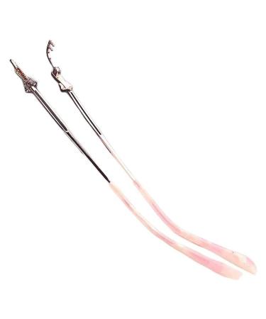 Ranara glasses end spikes replacement glasses legs glasses accessories 1 pair of rimless 2-hole glasses brackets stream metal glass spare parts glasses brackets spare arms pink