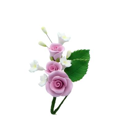 Art of Cake Gum paste spray Mauve Rose 50474 also known as sugar flower spray for wedding and other cakes 110mm long