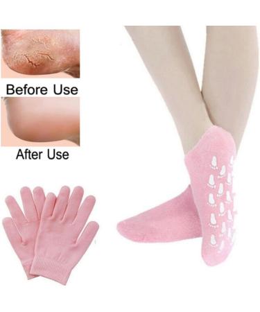 Moisturizing Gel Glove Sock Essential Oil Spa Glove Sock for Hand Feet Dry Skin Care 2Pairs Spa Gloves And Socks - Buy Online on SooperMarket.com