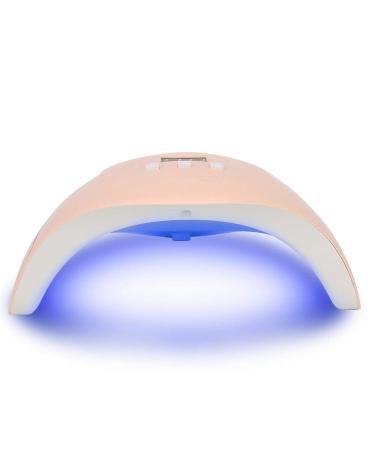 UV LED Nail Lamp 54W 18pcs UV LED Nail Light Portable Nail Lamp Professional Nail Dryer Gel Polish Light with 3 Timers Professional Nail Art Tools(Pink)