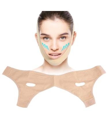 Anti-Wrinkle Face Slimming Mask - V Face Lift Belt for Anti-Aging - Breathable Chin Compression Bandage (Medium) - Buy Online on SooperMarket.com