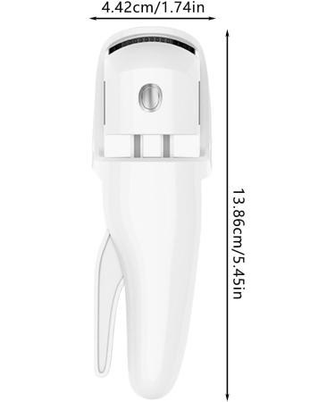 Veeteah Eye Lash Curler Heat - 230mah Battery Intelligent Heating Eyelash Curler Rechargeable Ergonomic Eyelashes Curler Eye Lash Makeup for Naturally Curling and Ironing Eyelash White - Buy Online on SooperMarket.com