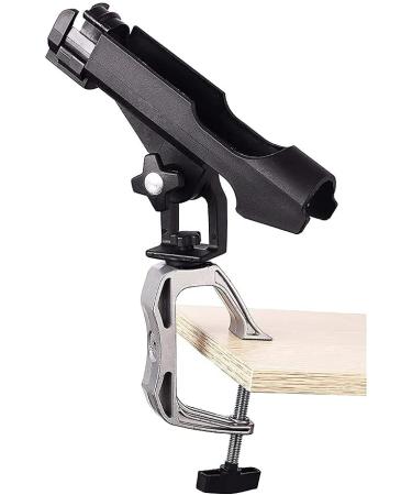 Fishing Boat Rod Holder 2 Pack - 360 Adjustable Large Clamp Opening Foldable Fishing Rod Stand - Buy Online on SooperMarket.com
