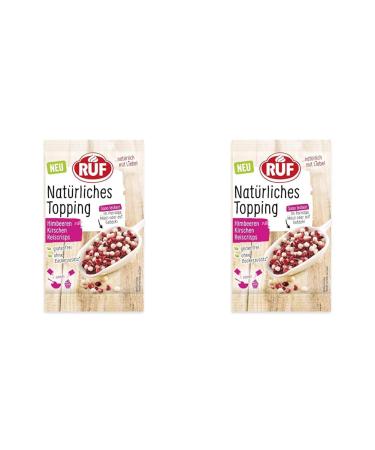 Call natural topping with raspberries cherries rice crisps without artificial additives fruit mix for porridge and pastries gluten -free vegan 15g (pack with 2) 15 g (2 pack) fruit