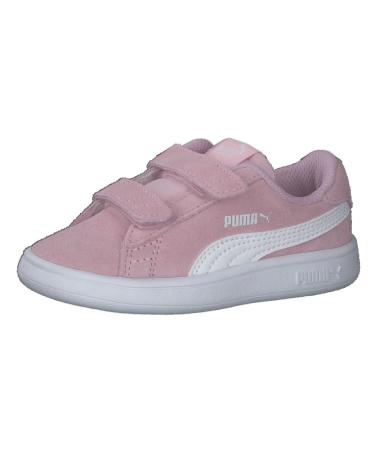 PUMA Kids Smash V2 Buck V INF Sneaker 6 UK Child Pink