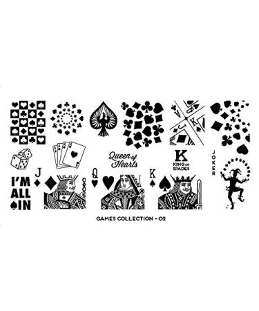MoYou Stamping Schablone - Games 02 | International Shipping | High-Quality Nail Art Stencils - Buy Online on SooperMarket.com