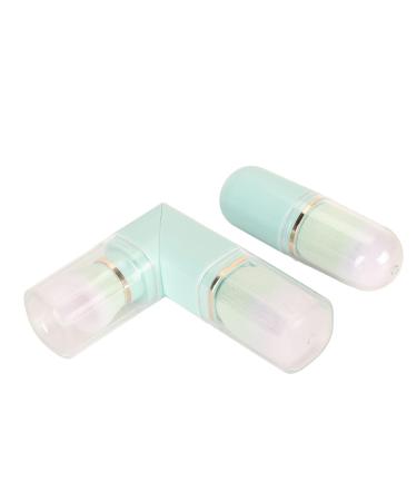 Portable Double Headed Retractable Makeup Brush Set - Blue Capsule Design for Travel | Powder Blush Tool Kit - Buy Online on SooperMarket.com