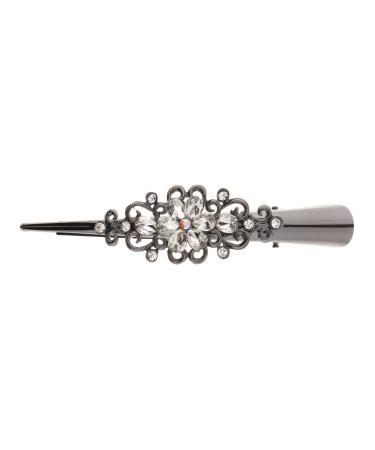 Hellery Ladies Rhinestone Hair Clip - Crocodile Sectioning Clips for Hairdressers - Stylish White Hair Accessories - Buy Online on SooperMarket.com