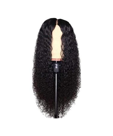 Buy Brazilian Remy Hair Wigs for Women | 24 Inch Long Wavy Lace Front Afro Curly 150% Density Natural Look - Buy Online on SooperMarket.com