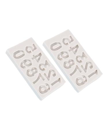 Alipis 2pcs Candle Molds Silicone Molds Baking Fondant Molds Silicone Cake Molds for Baking Tray 3D Fudge