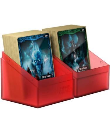 Ultimate Guard Boulder 100 Deck Case - Large Ruby - Secure and Stylish Storage Solution - Buy Online on SooperMarket.com