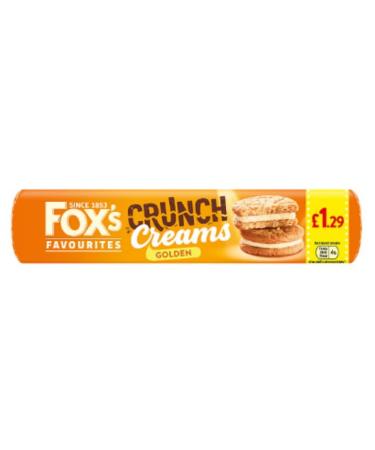Fox's Favourites Crunch Creams Golden 200g x Case of 12