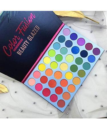 39 Colors Rainbow Eyeshadow Palette - Matte, Shimmer, Metallic, Vegan, Highly Pigmented Makeup Set - Buy Online on SooperMarket.com