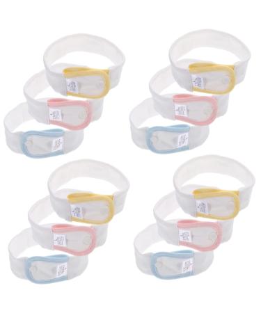 Kisangel 12 Pcs Umbilical Cord Support Belt Diaper Newborn Baby Belly Band Hernia Belt for Baby Umbilical Cord Protector Belly Button Patch Adjustable Umbilical Wrap Belly Button Cover Baby Assorted Colorx4pcs 44x4x1cmx4...