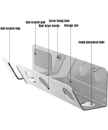 Support for Wall Hair Dryer Hair Appliance Adhesive Support for The Wall Wall Wall Wall - Buy Online on SooperMarket.com